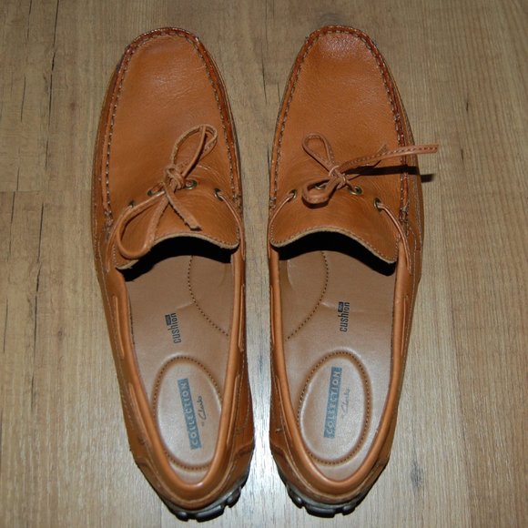 CLARKS Benero Edge Loafers Leather Shoes Size 11.5 main image 5